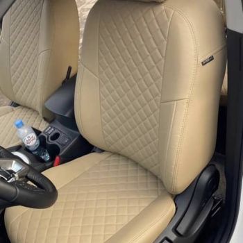 Авточехлы Автопилот темно бежевый Ромб